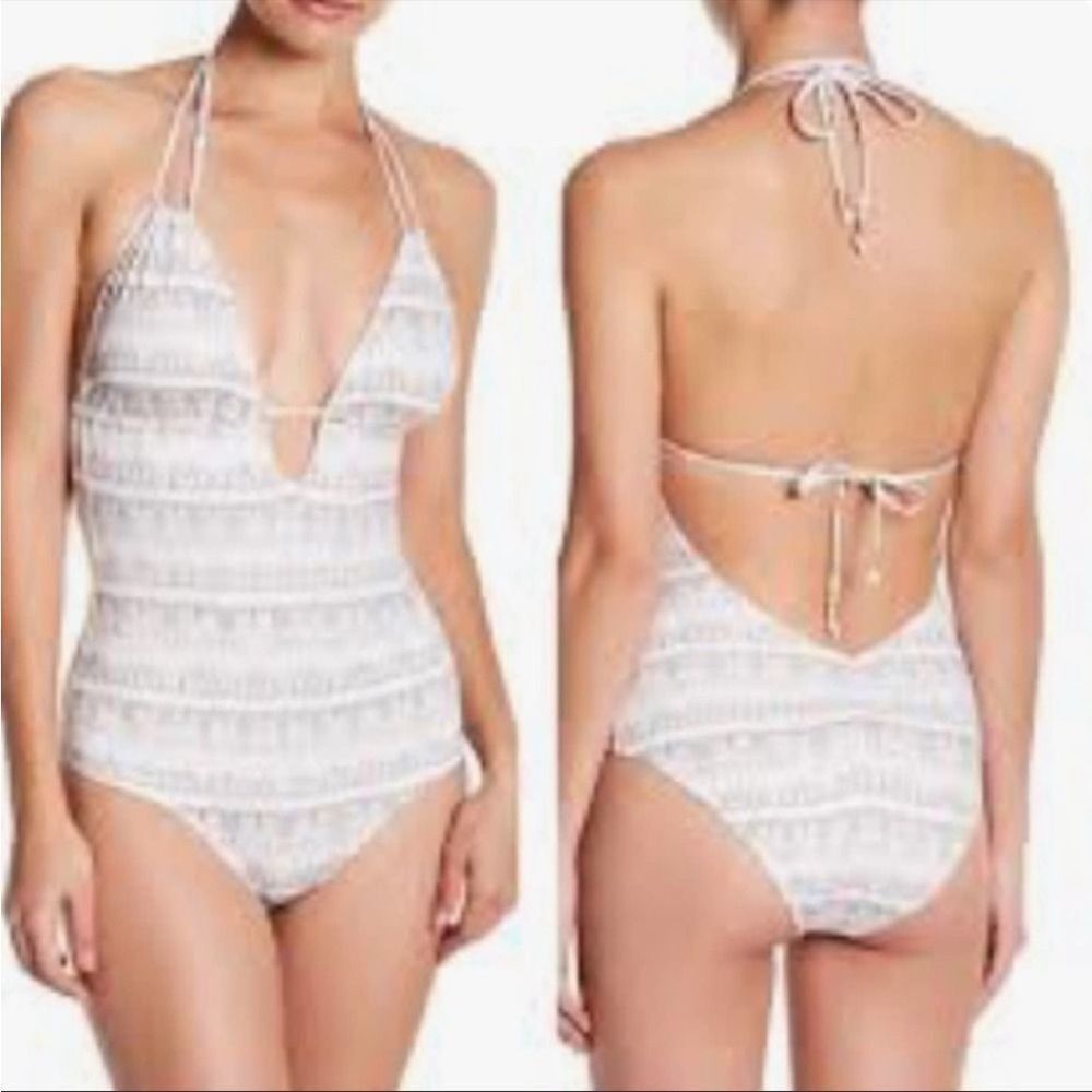NWT eberjey suki earth shadow‎ bathing suit small